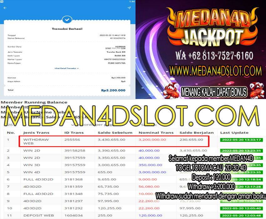 Bukti JP Medan 4D 