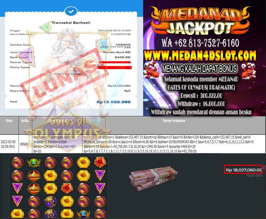 Bukti JP Medan 4D – 06 Maret 2023