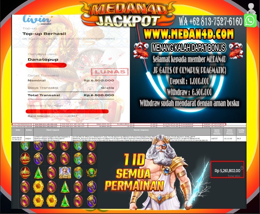 Bukti JP Medan 4D – 05 AGUSTUS 2023