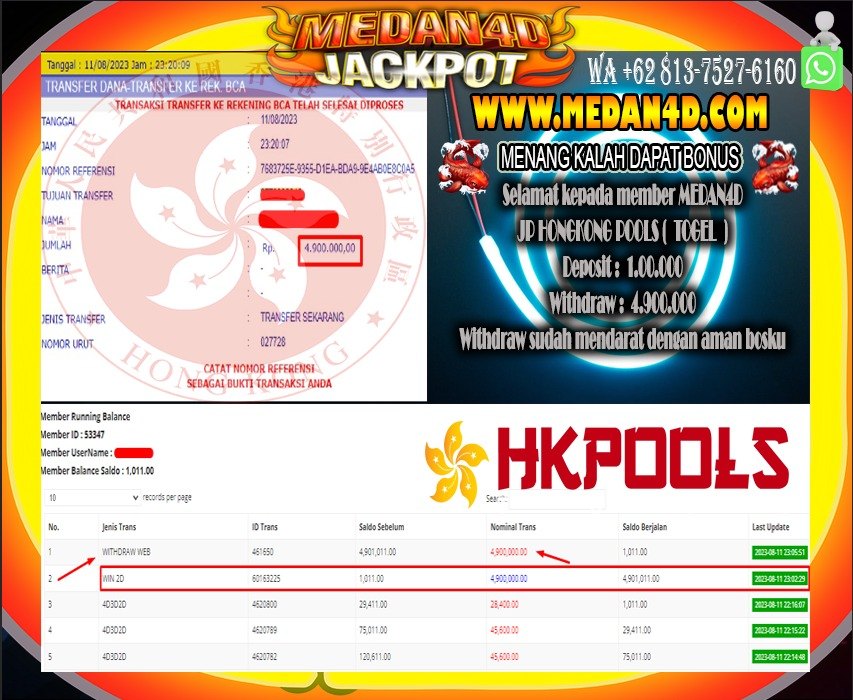 Bukti JP Medan 4D – 12 AGUSTUS 2023