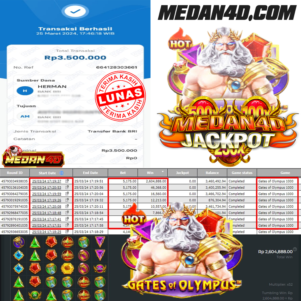 BUKTI JP MEDAN4D – 25 MARET 2024 