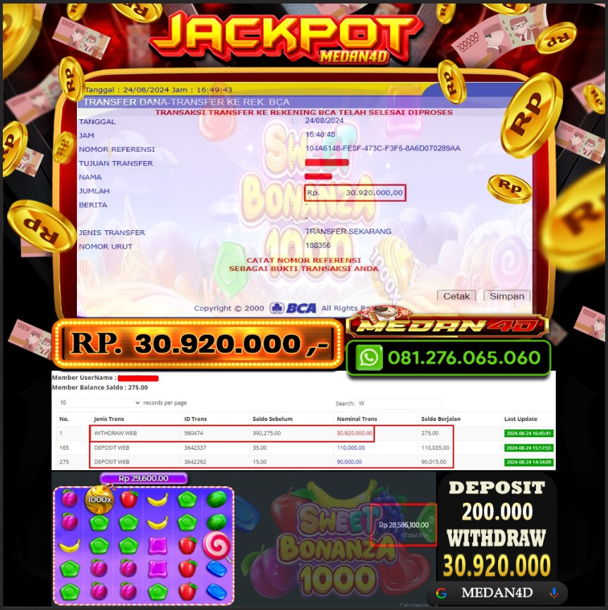 BUKTI JP MEDAN4D – 24 AGUSTUS 2024 