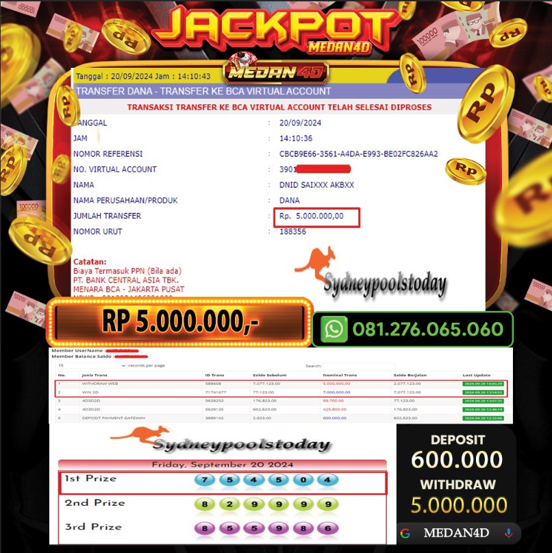 BUKTI JP MEDAN4D – 20 SEPTEMBER 2024 