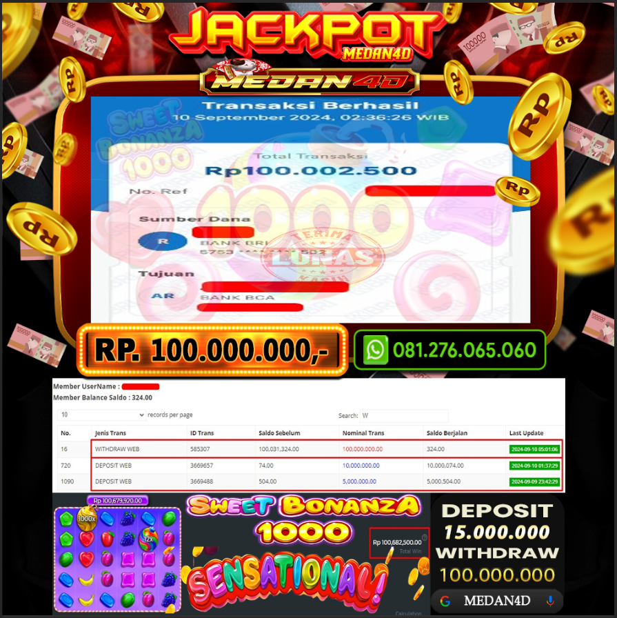 BUKTI JP MEDAN4D – 10 SEPTEMBER 2024 