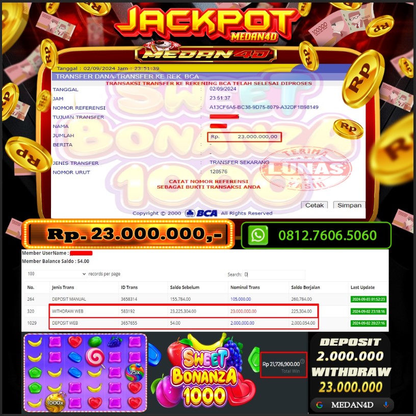 BUKTI JP MEDAN4D – 03 SEPTEMBER 2024 