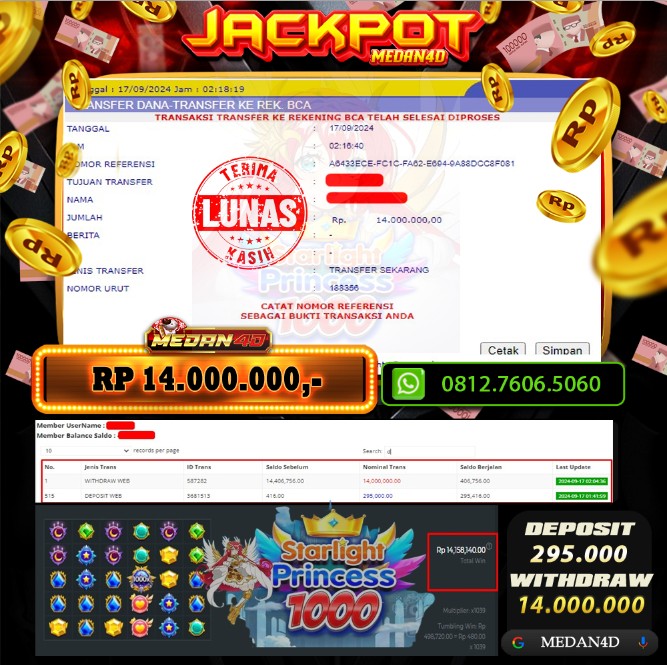 BUKTI JP MEDAN4D – 17 SEPTEMBER 2024 