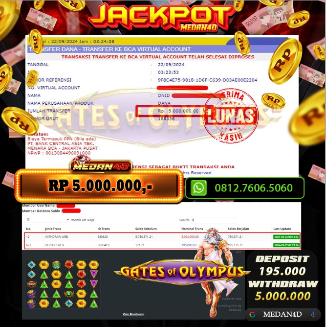 BUKTI JP MEDAN4D – 22 SEPTEMBER 2024 