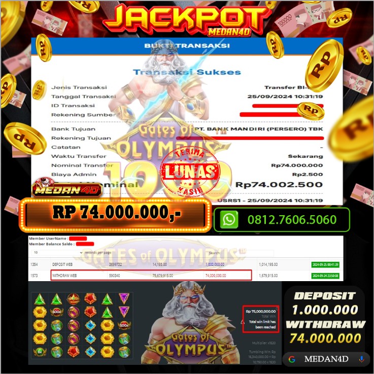 BUKTI JP MEDAN4D – 25 SEPTEMBER 2024 