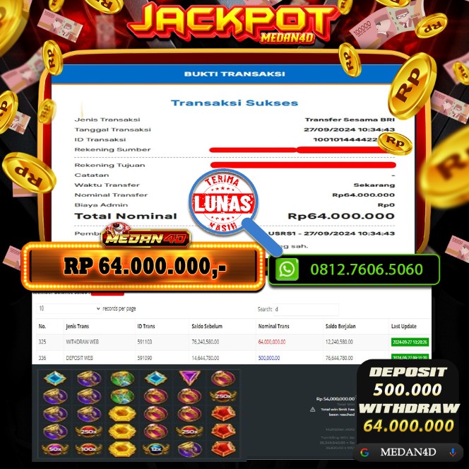 BUKTI JP MEDAN4D – 27 SEPTEMBER 2024 