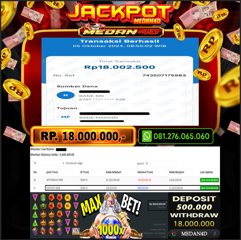 BUKTI JP MEDAN4D – 05 OKTOBER 2024 