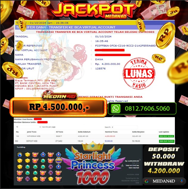 BUKTI JP MEDAN4D – 01 OKTOBER 2024 