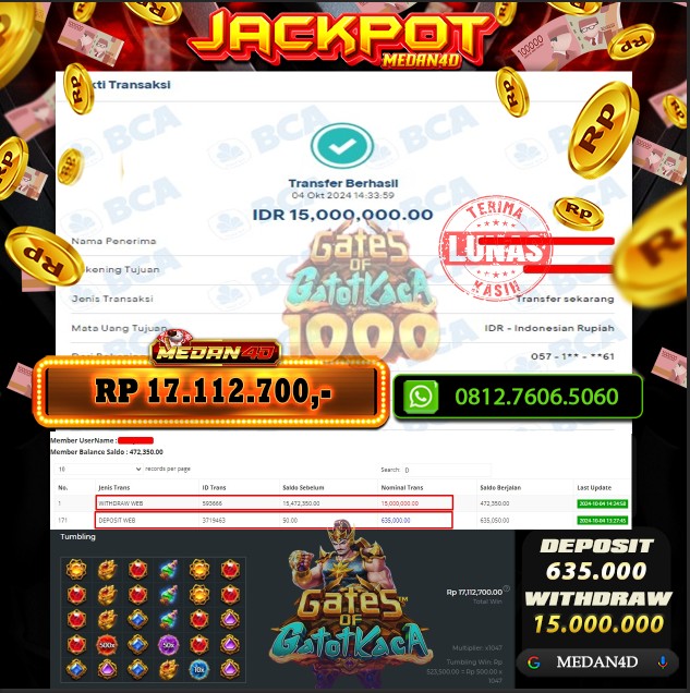 BUKTI JP MEDAN4D – 04 OKTOBER 2024 