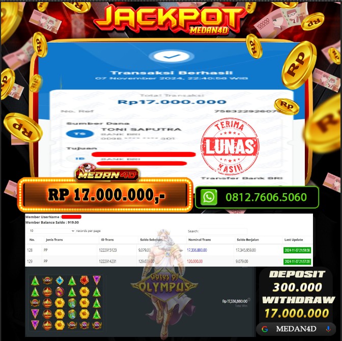 BUKTI JP MEDAN4D – 07 NOVEMBER 2024 