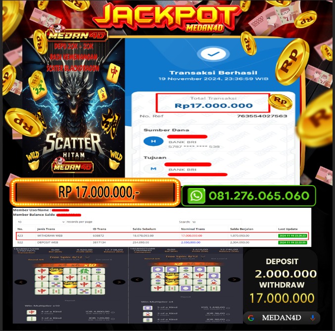 BUKTI JP MEDAN4D –  19 NOVEMBER 2024 