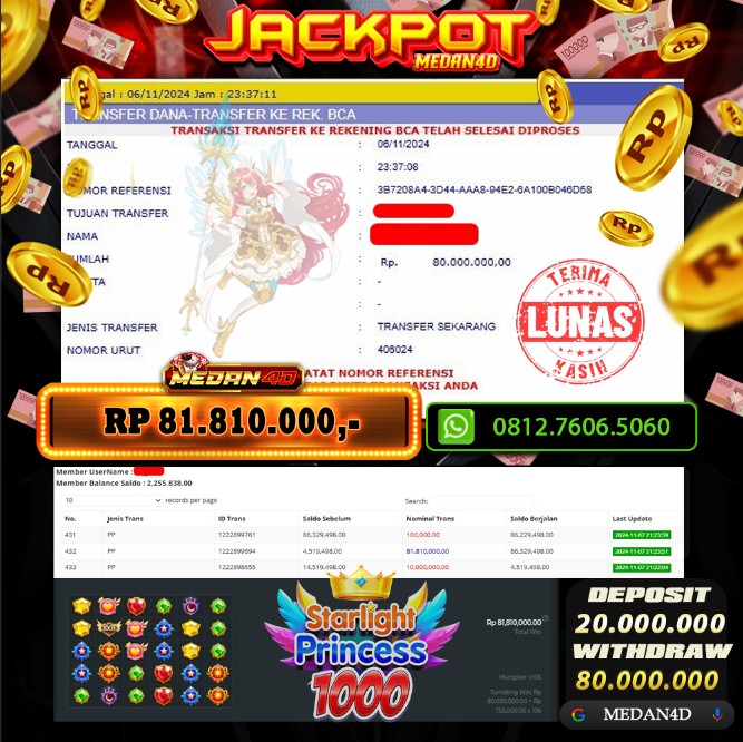 BUKTI JP MEDAN4D – 07 NOVEMBER 2024 