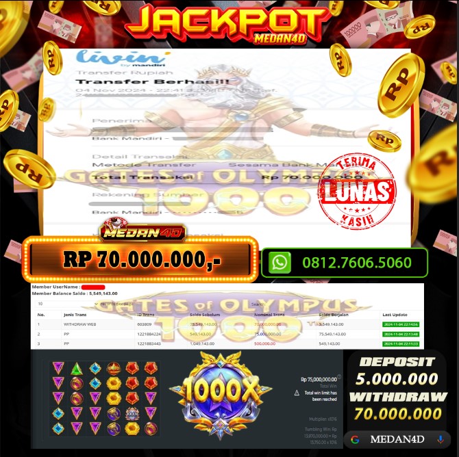 BUKTI JP MEDAN4D – 04 NOVEMBER 2024 