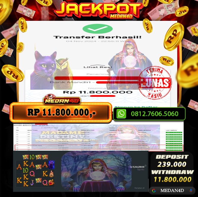 BUKTI JP MEDAN4D – 04 NOVEMBER 2024 