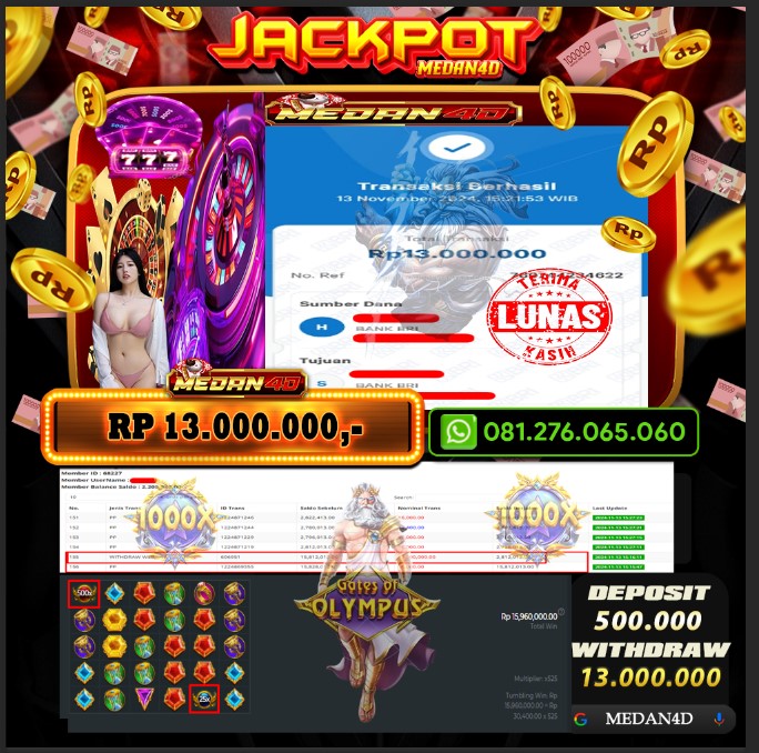 BUKTI JP MEDAN4D – 13 NOVEMBER 2024 