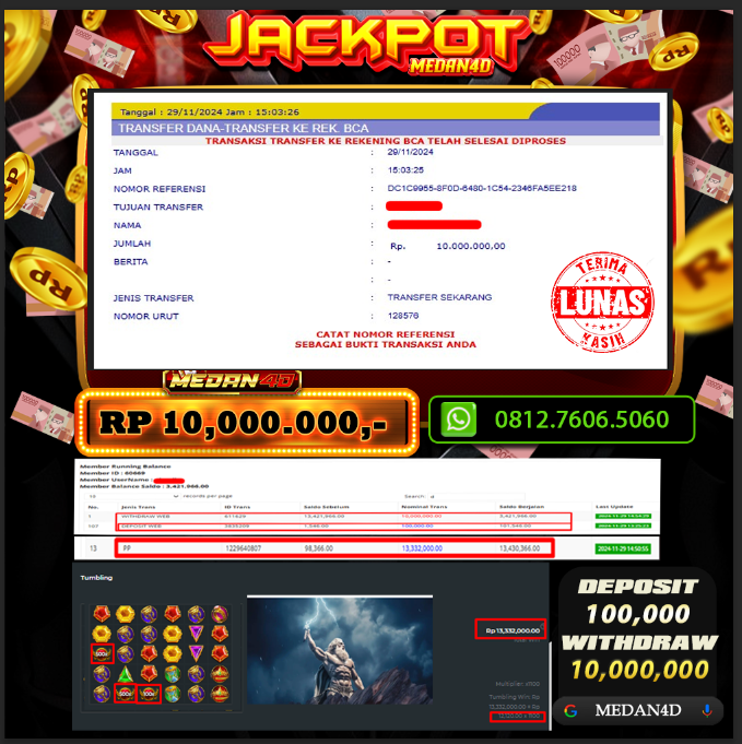 BUKTI JP MEDAN4D – 29 NOVEMBER 2024 