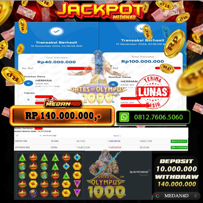 BUKTI JP MEDAN4D – 17 NOVEMBER 2024 