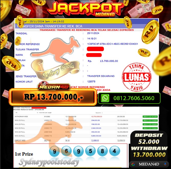 BUKTI JP MEDAN4D – 25 NOVEMBER 2024 