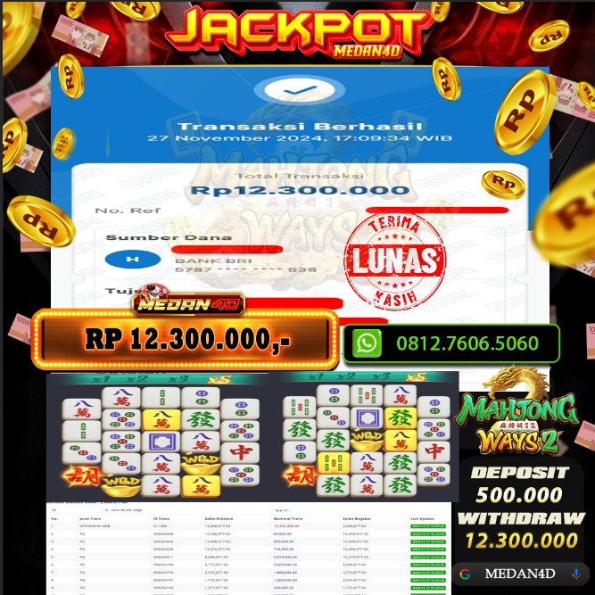 BUKTI JP MEDAN4D – 27 NOVEMBER 2024 