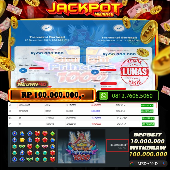 BUKTI JP MEDAN4D – 27 NOVEMBER 2024 