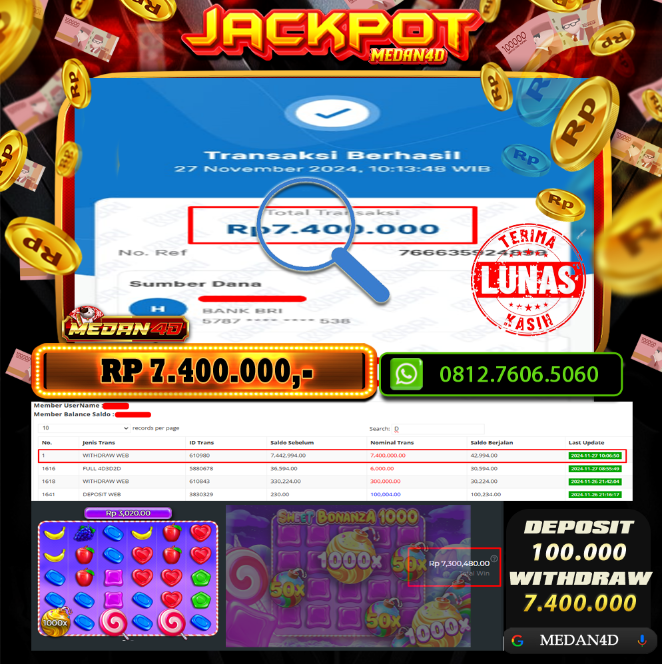 BUKTI JP MEDAN4D – 27 NOVEMBER 2024 