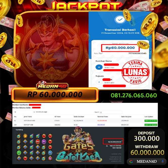 BUKTI JP MEDAN4D – 21 DESEMBER 2024 – GATOT KACA 1000