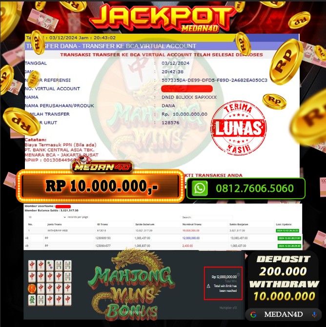 BUKTI JP MEDAN4D – 03 DESEMBER 2024 