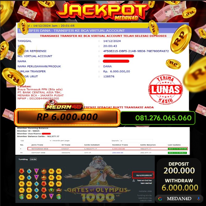 BUKTI JP MEDAN4D – 14 DESEMBER 2024 