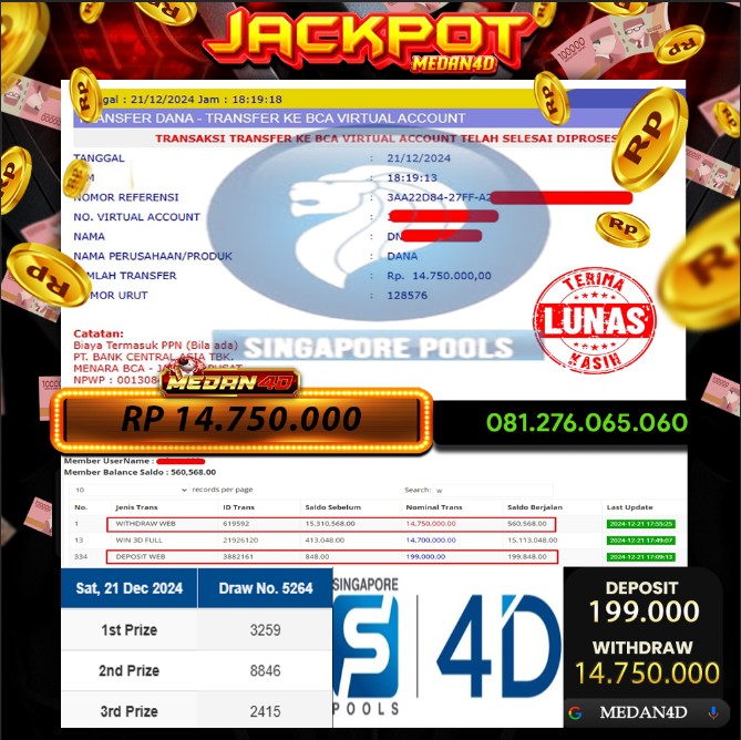 BUKTI JP MEDAN4D – 21 DESEMBER 2024 